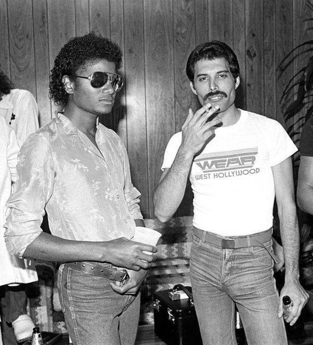 Майкл Джексон и Фредди Меркьюри, 1983-й год.