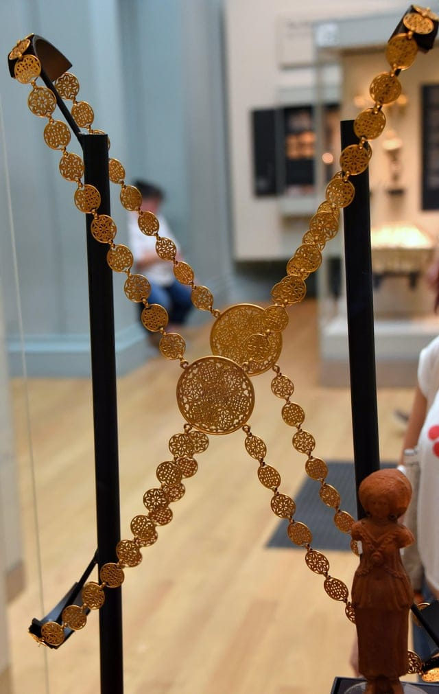 Византийская золотая цепочка для тела, 600 год нашей эры