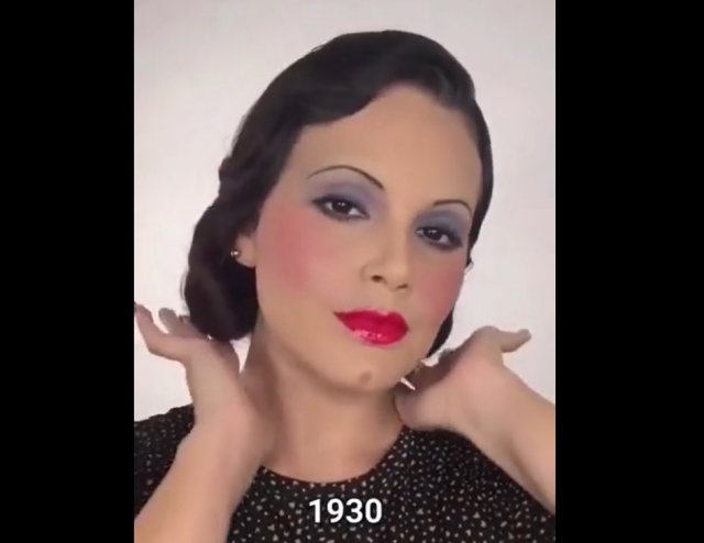 Как менялся макияж девушек за прошедшие 100 лет
