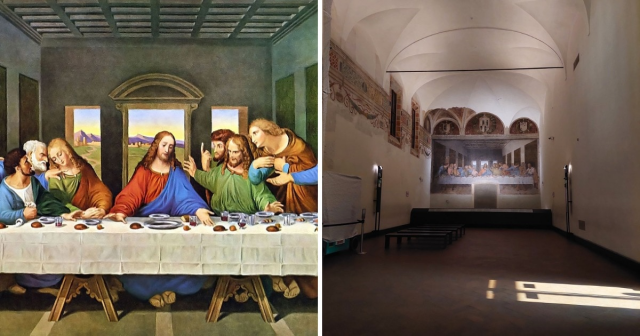 «Тайная вечеря» Леонардо Да Винчи находится в самом неочевидном антураже для уровня своей легендарности