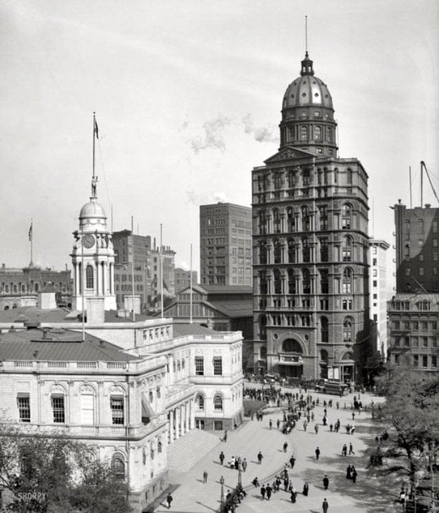 Здание Нью-Йорк-Уорлд-билдинг, построенное в 1889 году