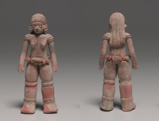 Женская фигурка, сделанная в Мексике в 1500-500 годах до нашей эры