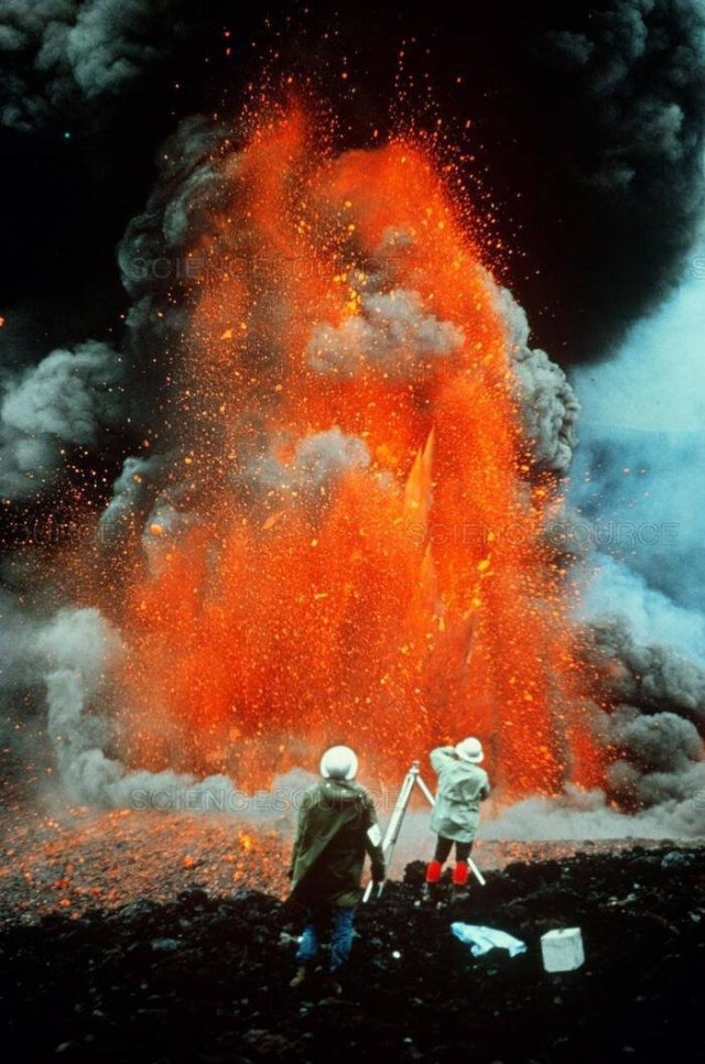 Вулканологи Морис и Катя Краффт, 1980-е годы.