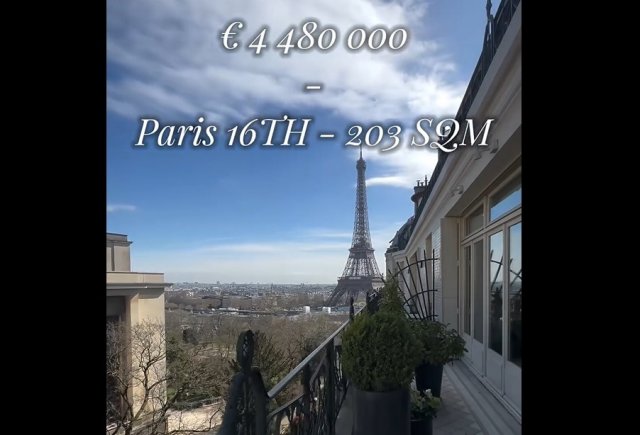 Квартира в 16 районе Парижа за 4,5 миллиона евро