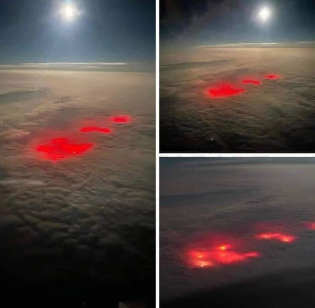 Загадочное красное сияние наблюдалось над Атлантикой в 2022 году