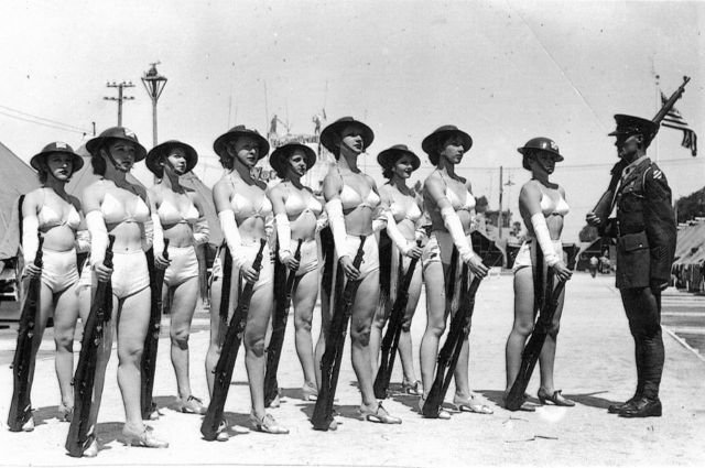 Довоенная группа поддержки войск США, Гавайи, 1936 год.