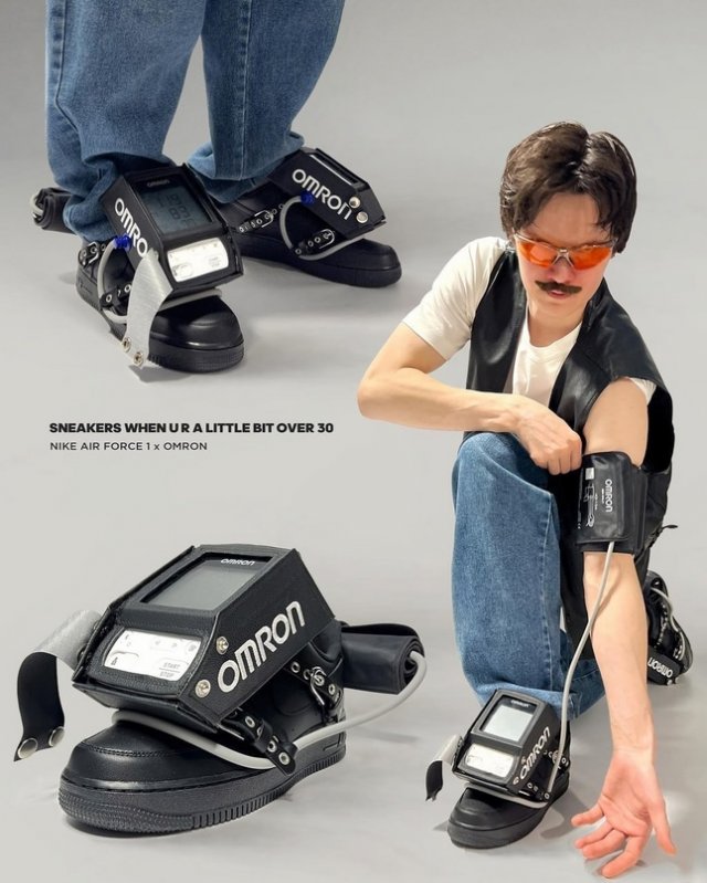 Концепт кроссовок с тонометром для 30-летних (3 фото)