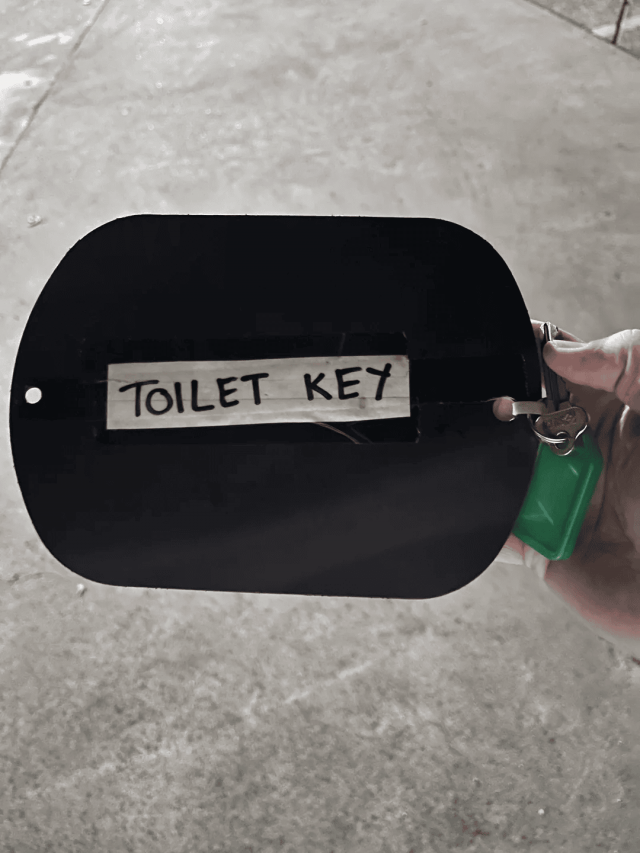 Брелок на ключе для туалета в Австралии