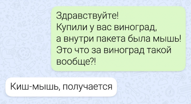Подборка забавных переписок