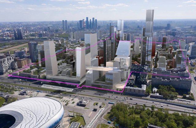 Москва прирастает новыми небоскребами - напротив стадиона 