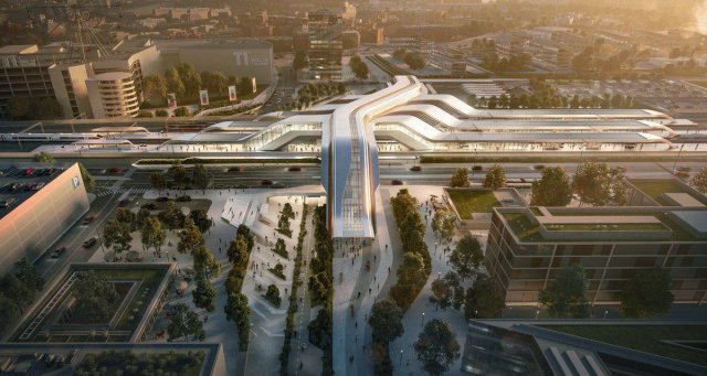 В Таллине построят вокзал для скоростных поездов по проекту Захи Хадид