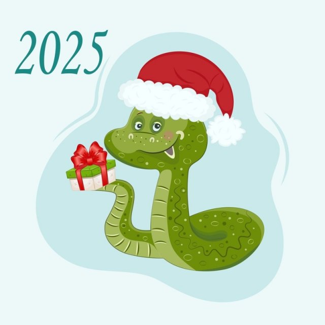 Красивые открытки на Новый год 2025