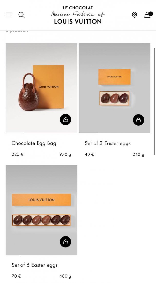 Louis Vuitton представили пасхальные угощения из шоколада