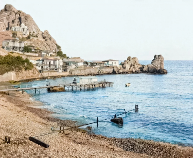 Пристань. Гурзуф, 1905 год. Пристань. Гурзуф, 1905 год.