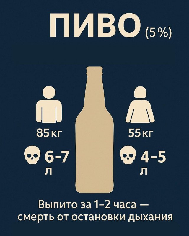 Врачи наглядно продемонстрировали смертельные дозы алкоголя и воды