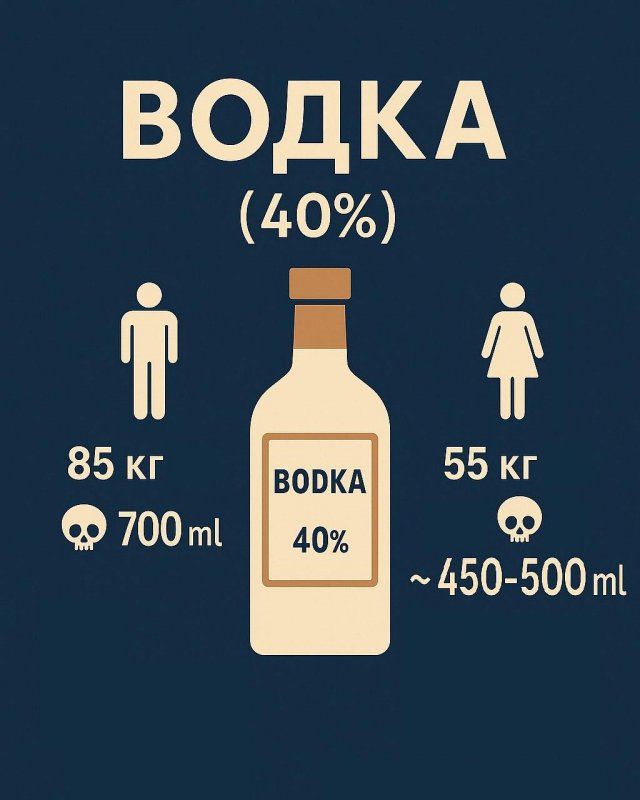 Врачи наглядно продемонстрировали смертельные дозы алкоголя и воды