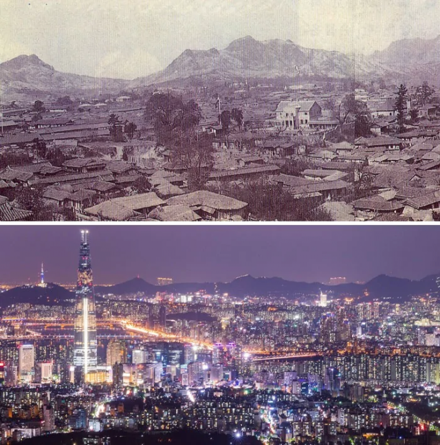 Сеул, Южная Корея, 1900 против 2016