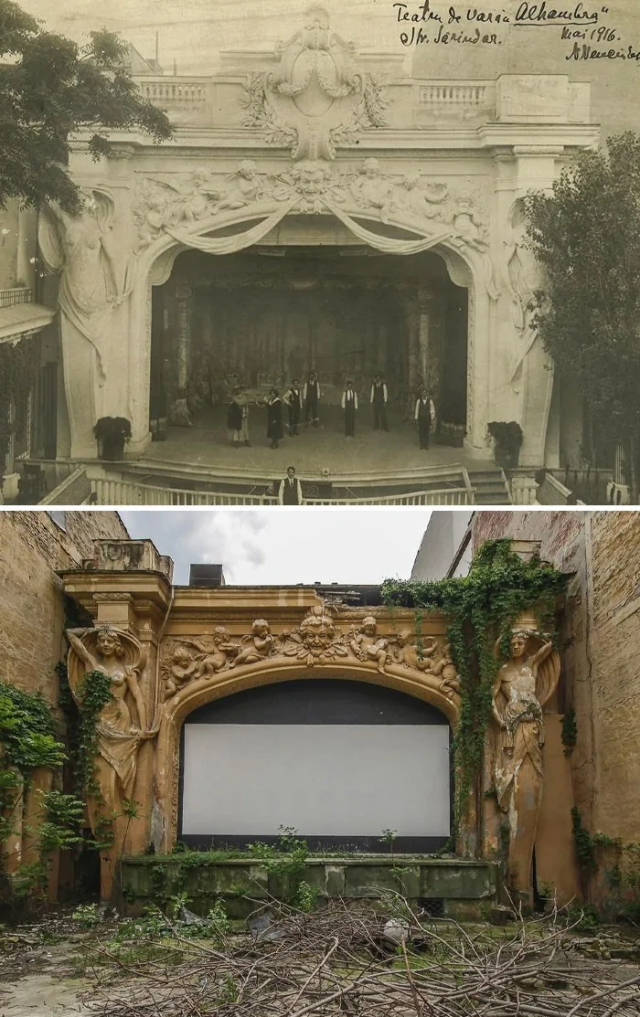 Театр под открытым небом, Бухарест, Румыния, 1916 против 2016
