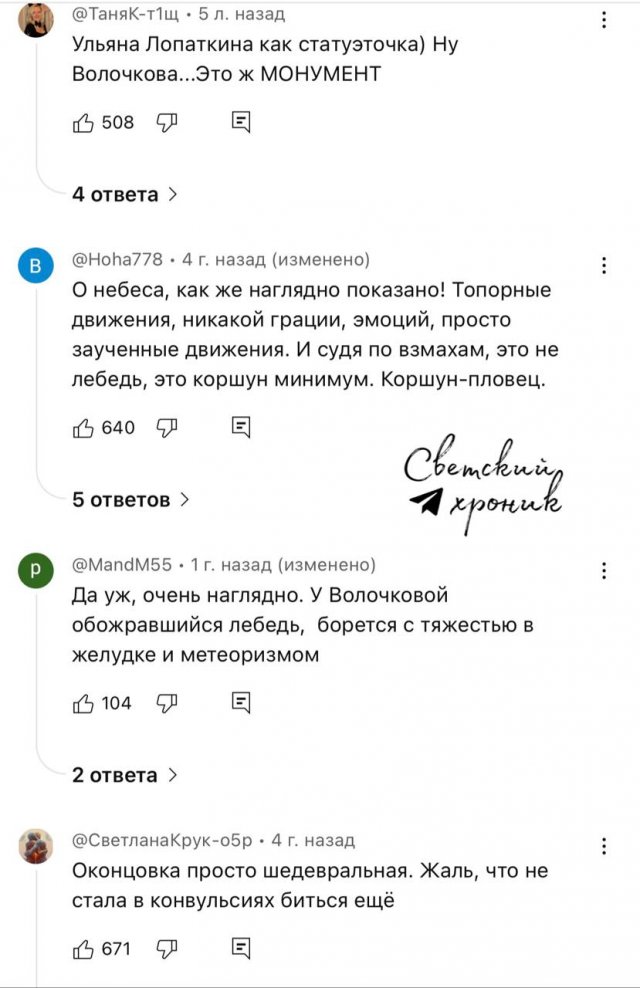Чем Волочкова отличается от балерин