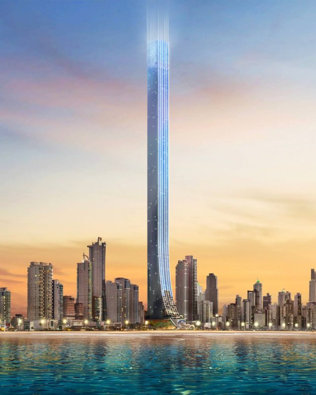 Строящийся жилой небоскреб Senna Tower на побережье Санта-Катарина в Бразилии