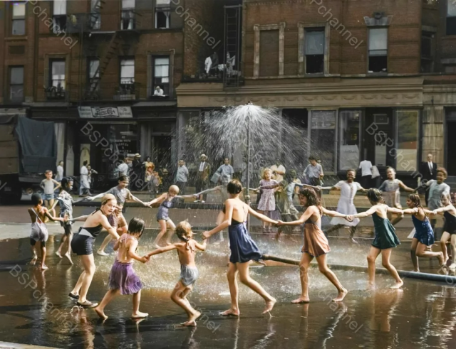 Хоровод. Гарлем, Нью-Йорк, 1946 год.