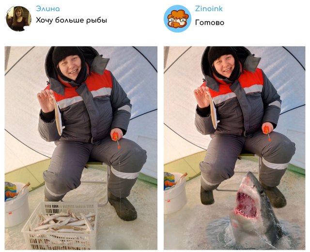 &quot;Исправь мое фото!&quot;: забавные фотожабы от Zinoink