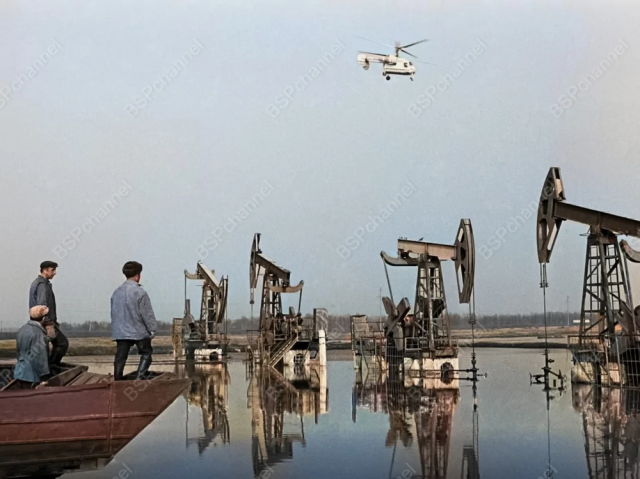 Добыча нефти в Башкирской АССР, 1979 год. Добыча нефти в Башкирской АССР, 1979 год.
