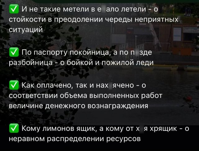Матерные поговорки на все случаи жизни