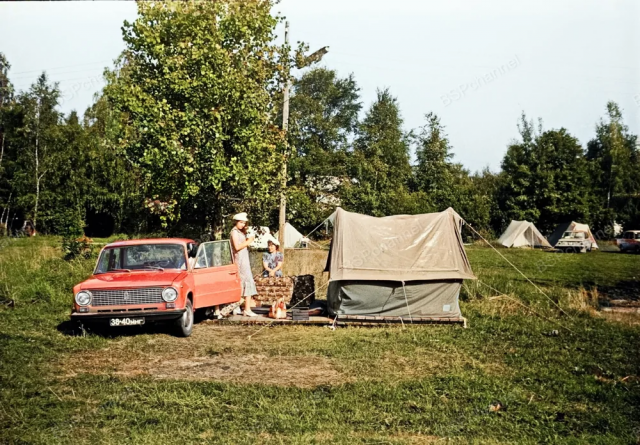 Палаточный городок. Юрмала, Латвийская ССР, 1981 год.