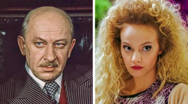 Евгений Евстигнеев и его внучка, Софья Евстигнеева
