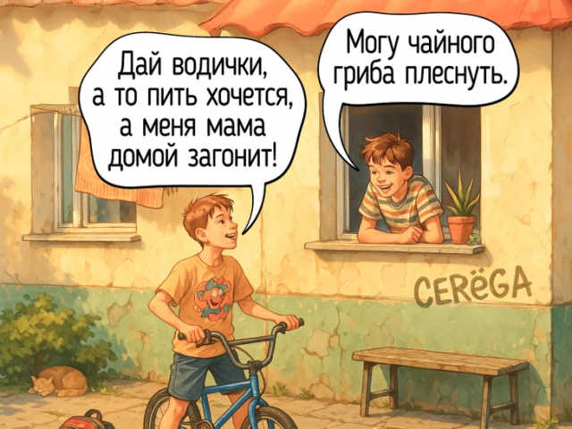 Когда хотелось пить, не бежали в магазин, а просили у друзей