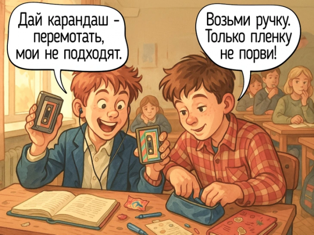 Кассеты иногда заедали, и перемотать их можно было только вручную