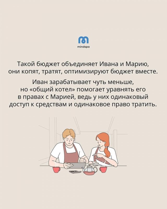 Типы совместных бюджетов