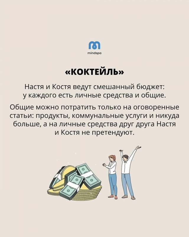 Типы совместных бюджетов