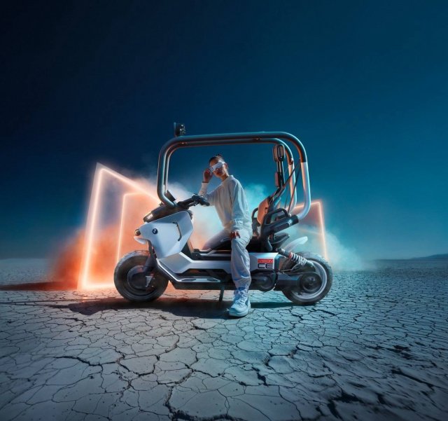 BMW показали концепт электроскутера Motorrad Vision CE