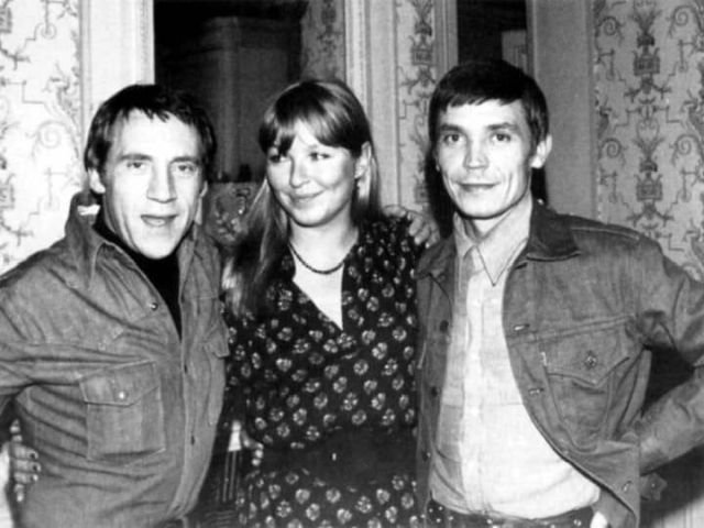 Владимир Высоцкий, Марина Влади и Иван Бортник, Париж, 1977 год
