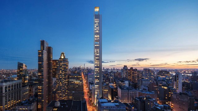 На Манхэттене поднимают 54-этажный жилой небоскрёб 262 Fifth Avenue от московского бюро