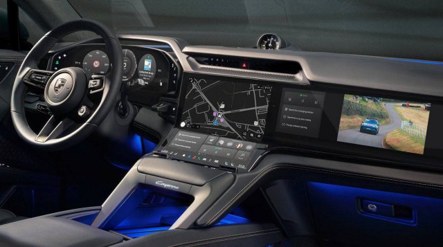 В сети обсуждают салон нового Porsche Cayenne Electric 2026
