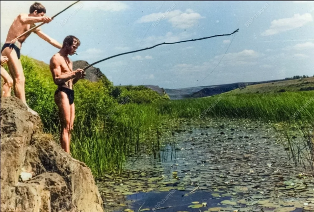 День строителя в стройотряде. Верховья Ишима, 1966 год.