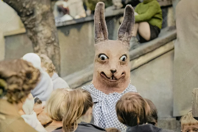 Пасхальный кролик в Унтерзене, 1957 год. Пасхальный кролик в Унтерзене, 1957 год.