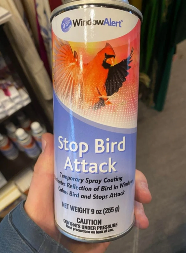Средство, которое наносится на окно и делает его неотражающим, благодаря чему агрессивные птицы не атакуют стекло Средство, которое наносится на окно и делает его неотражающим, благодаря чему агрессивные птицы не атакуют стекло