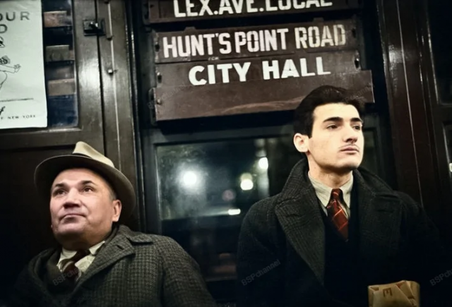 Пассажиры нью-йоркского метро, 1938-1941 гг.