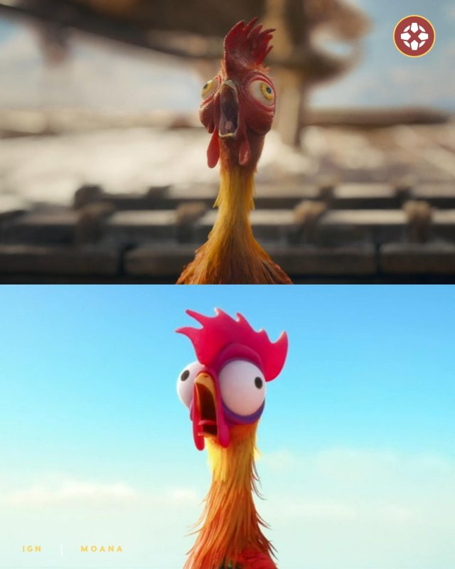 В сети сравнили киноадаптацию &quot;Моаны&quot; с оригинальным мультфильмом 2016 года