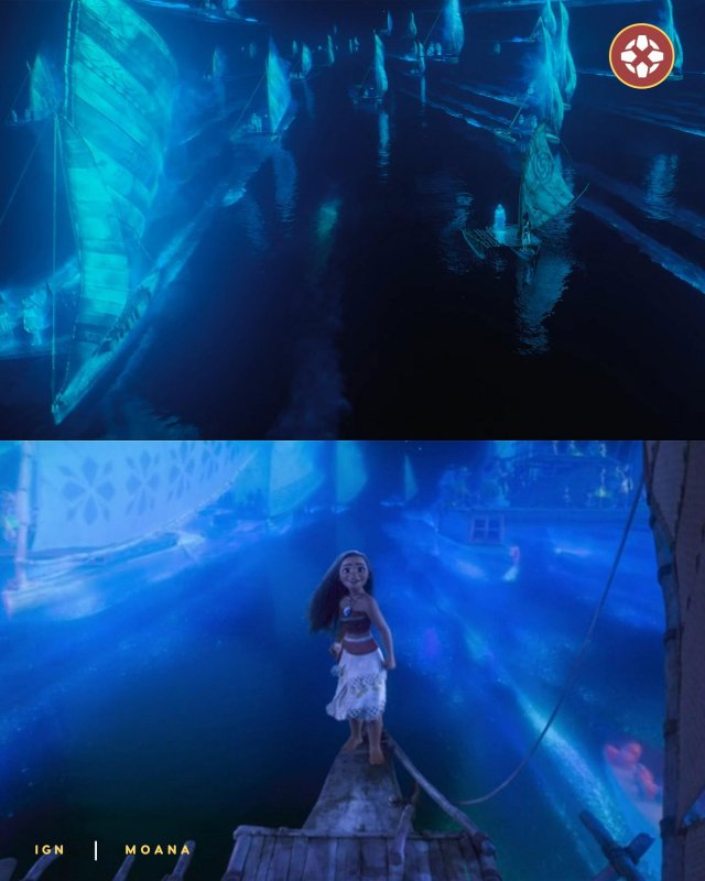 В сети сравнили киноадаптацию &quot;Моаны&quot; с оригинальным мультфильмом 2016 года