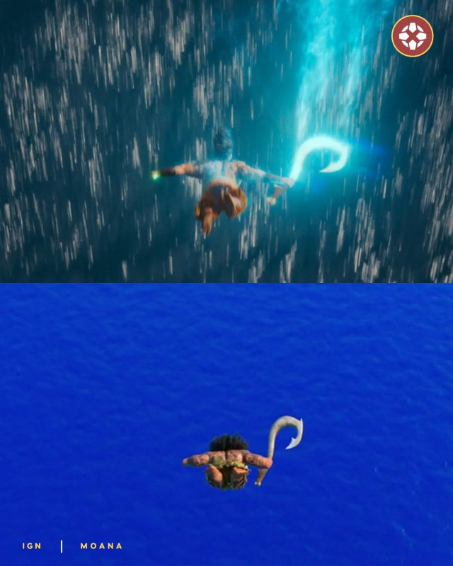 В сети сравнили киноадаптацию &quot;Моаны&quot; с оригинальным мультфильмом 2016 года