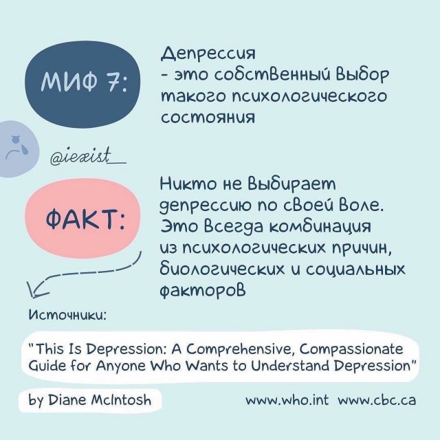 Мифы о депрессии