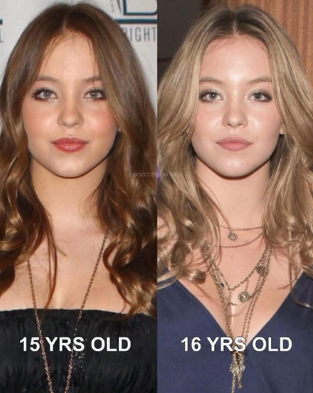 Как менялась актриса Сидни Суини.