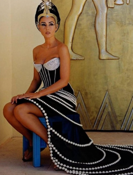 Моника Беллуччи на съемках