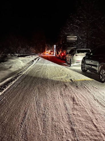 Гигантская пробка длиной 100 км