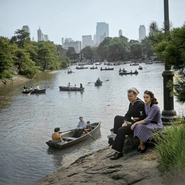 Центральный парк. Нью-Йорк, 1942 год.